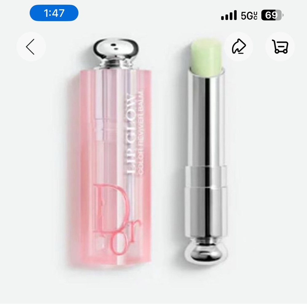 Dior Pink and Green Lip Balm Gloss